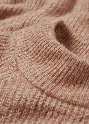 Бежевое кэжуал платье платье-свитер C&A меланжевое