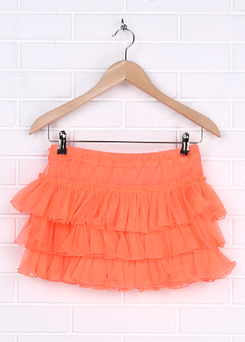Оранжевая кэжуал однотонная юбка Juicy Couture мини