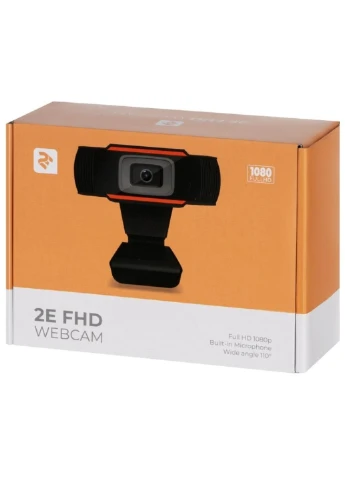 Веб-камера FHD USB Black (-WCFHD) 2E (250017843)