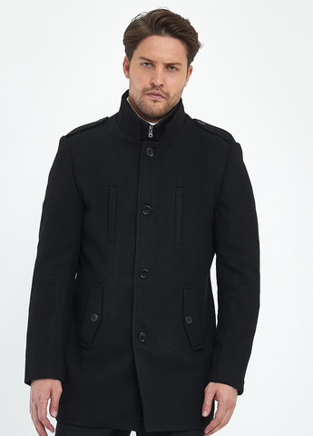 Темно-сіре демісезонне Пальто однобортне Trend Collection