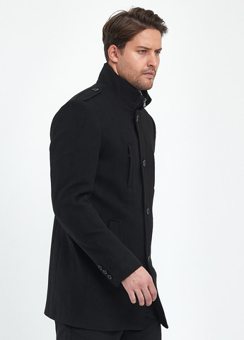 Темно-сіре демісезонне Пальто однобортне Trend Collection