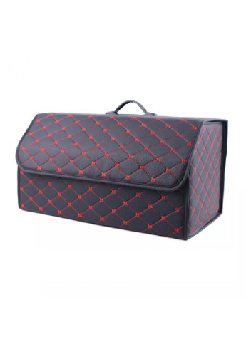 Органайзер складной сумка саквояж в багажник в автомобиль для продуктов с крышкой 66х32х30 см (473326-Prob) Черный с красным Unbranded (254402612)