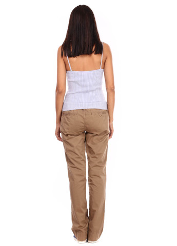 Светло-коричневые кэжуал летние прямые брюки Z-Brand