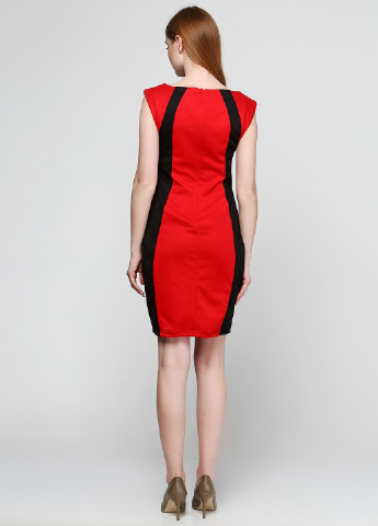 Червона ділова сукня міді No Brand однотонна