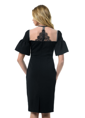 Черное кэжуал платье футляр Arefeva однотонное