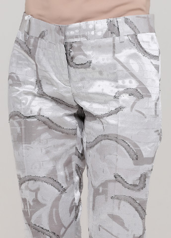 Серые кэжуал демисезонные зауженные, укороченные брюки John Richmond