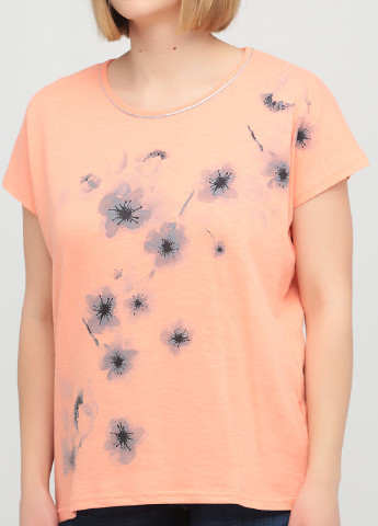 Персиковая летняя футболка Gina Benotti