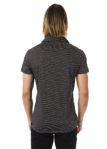 Черная футболка-поло для мужчин Byblos в полоску