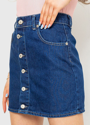 Темно-синяя джинсовая однотонная юбка Ager