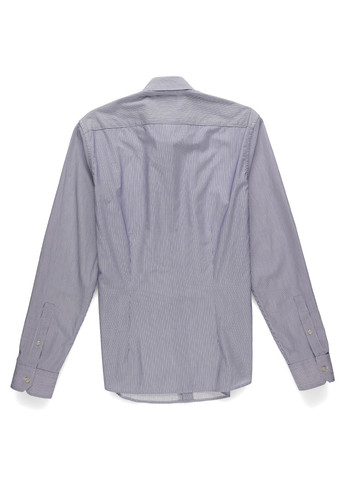 Синяя кэжуал рубашка однотонная Gas