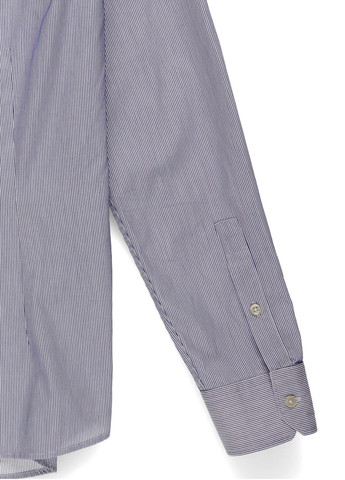 Синяя кэжуал рубашка однотонная Gas