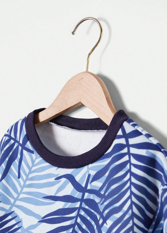 Темно-синий демисезонный костюм (толстовка, брюки) брючный SHEIN