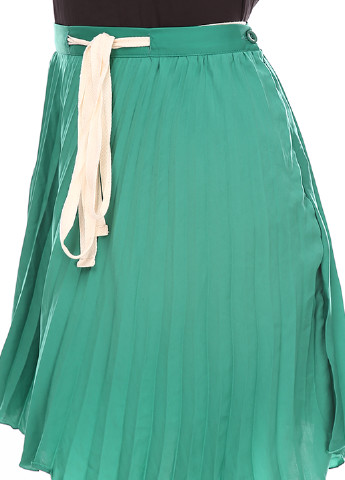 Зеленая кэжуал однотонная юбка AKE клешированная