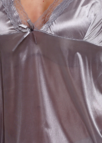 Светло-серый демисезонный комплект (ночная рубашка, трусы) IMPLICITE