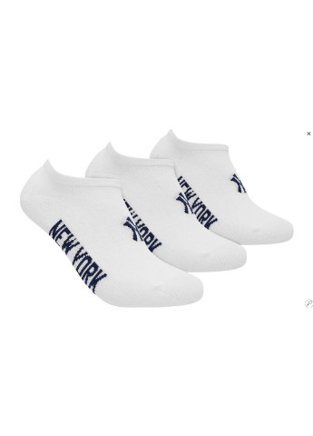 Шкарпетки Sneaker 3-pack 43-46 white 15100004-1001 New York Yankees (253684116)