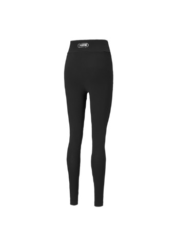 Черные демисезонные леггинсы rebel high waist 7/8 women's leggings Puma