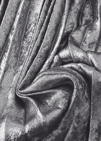 Срібна вечірня, кежуал сукня кльош, плісована SHEIN однотонна