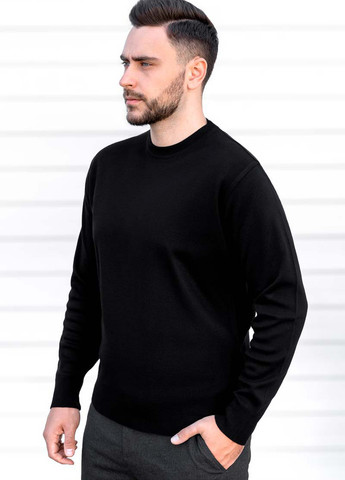 Черный свитшот Sun's House однотонный без декора (324560228)