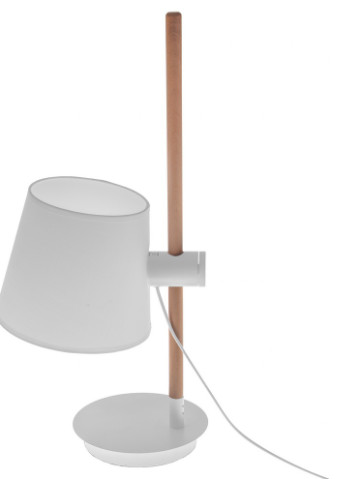 Настільна лампа з дерева декоративна з абажуром для будинку для офісу BKL-644T / 1 E27 WH Brille (253881742)