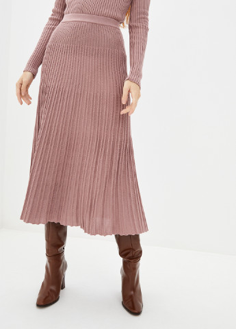 Темно-бежевая кэжуал однотонная юбка Sewel а-силуэта (трапеция), плиссе