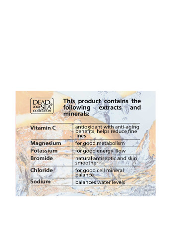 Нічний крем проти зморшок з вітаміном C та мінералами Мертвого моря, 50 мл Dead Sea Collection (255357886)