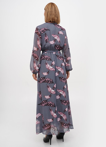 Серое кэжуал платье Historia Club с цветочным принтом