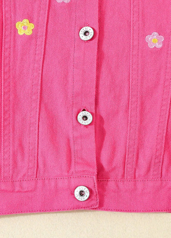 Темно-розовая демисезонная куртка SHEIN