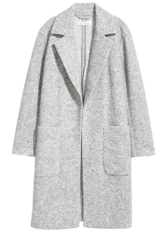 Світло-сіре демісезонне Пальто однобортне H&M