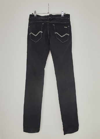 Черные демисезонные зауженные джинсы Energie