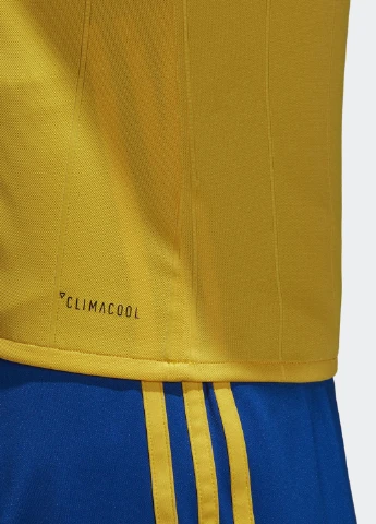 Желтая футболка с коротким рукавом adidas
