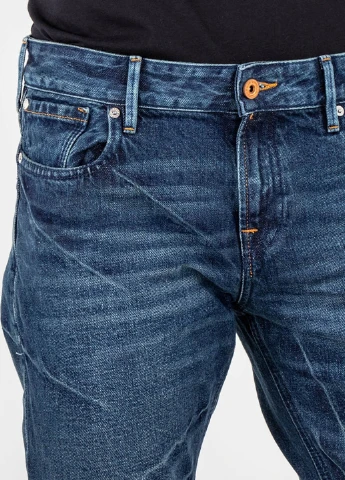 Синие демисезонные зауженные джинсы Scotch & Soda