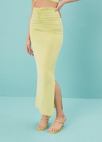 Желтое кэжуал платье Missguided однотонное