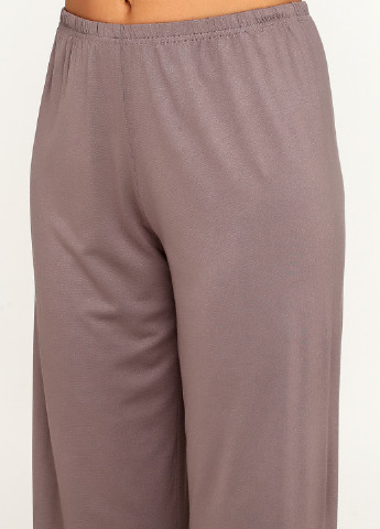 Розово-коричневый демисезонный комплект (халат, футболка, брюки) Fleri