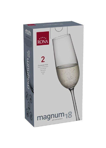 Набор бокалов для шампанского Magnum 3276/0/180/2 180 мл 2 шт Rona (253626196)