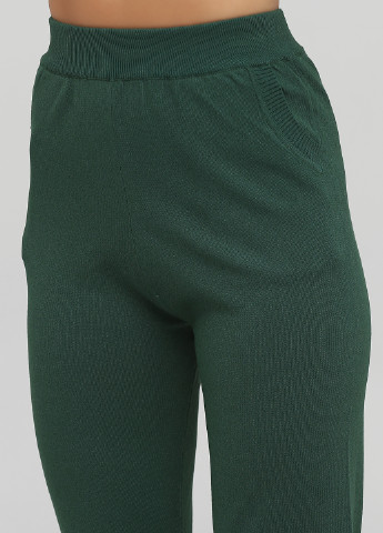 Костюм (джемпер, брюки) Imperial брючный однотонный темно-зелёный кэжуал вискоза