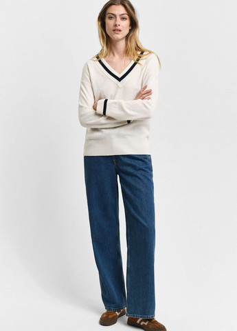 Чорно-білий зимовий пуловер пуловер Gant