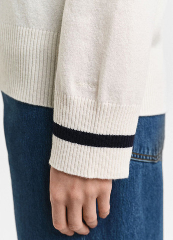 Чорно-білий зимовий пуловер пуловер Gant