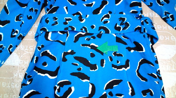 Світло-синя кежуал сукня на запах Mohito леопардовий