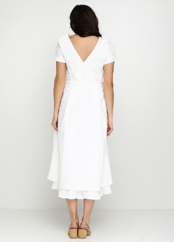 Білий кежуал сукня Happy Dress фактурна