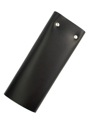Ключниця шкіряна на кнопках з карабінами чорна HC0077 black HandyCover (219035198)