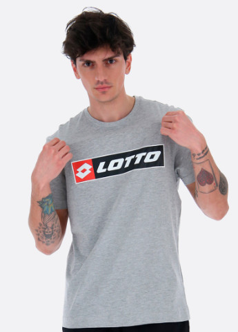 Сіра футболка Lotto TEE LOGO MEL