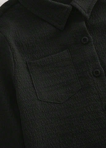 Чорний демісезонний костюм (сорочка, штани) брючний, з сорочкою SHEIN