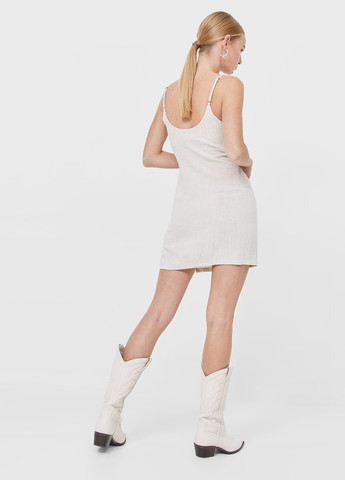 Світло-бежева кежуал сукня Stradivarius меланжева