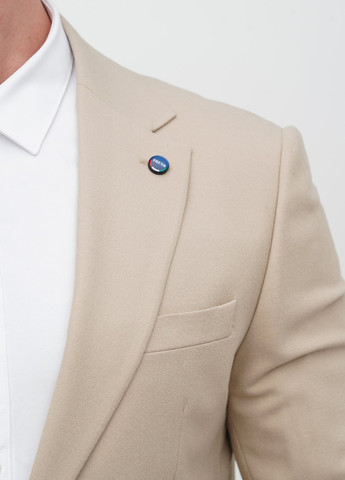 Бежевий демісезонний костюм (піджак, штани) брючний Trend Collection