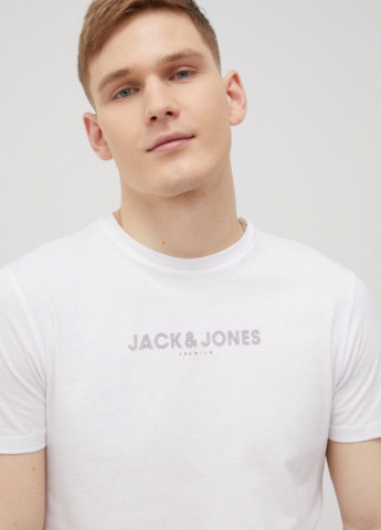 Белая футболка JACK&JONES 12208467 wt