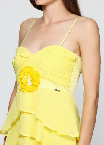 Жовтий коктейльна сукня Rinascimento однотонна