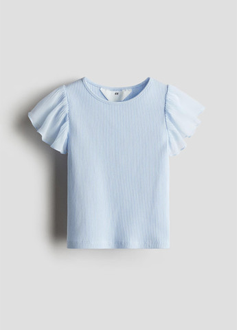 Блакитна літня футболка H&M