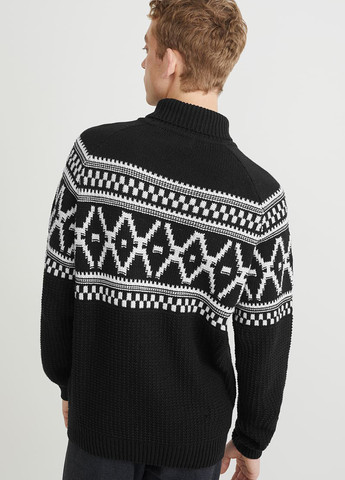 Черно-белый демисезонный свитер C&A