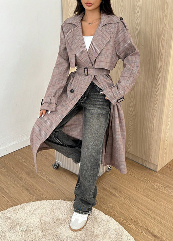 Плащ SHEIN тренчкот на пуговицах демисезон (325077937)