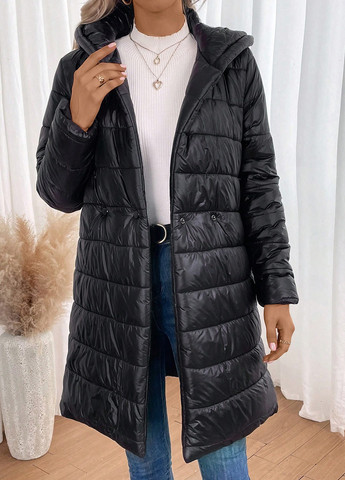 Черная демисезонная куртка SHEIN